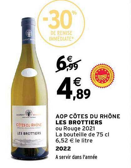 Aop Côtes Du Rhône Les Brottiers 2022