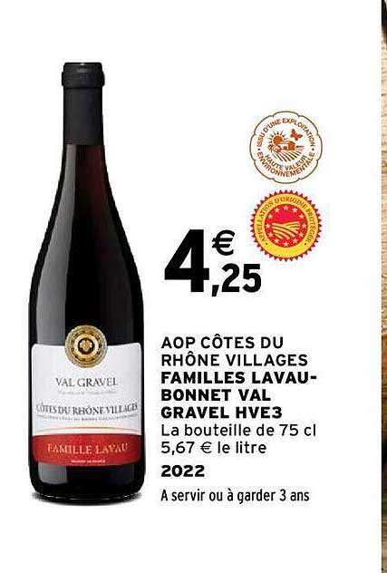 aop côtes du rhône villages familles lavaubonnet val gravel hve3 2022