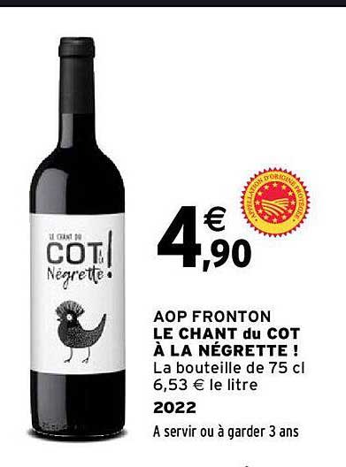 aop fronton le chant du cot à la négrette ! 2022