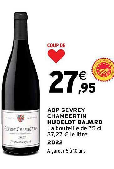 aop gevrey chambertin hudelot bajard 2022