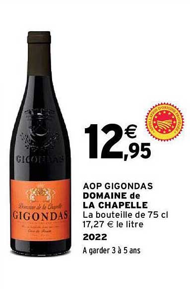 aop gigondas domaine de la chapelle 2022