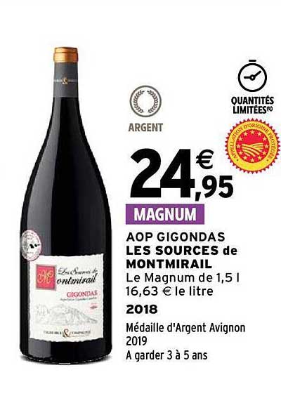 aop gigondas les sources de montmirail 2018