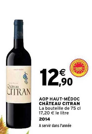 aop haut-médoc château citran 2014