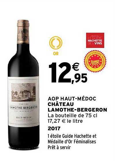 aop haut-médoc château lamothe-bergeron 2017