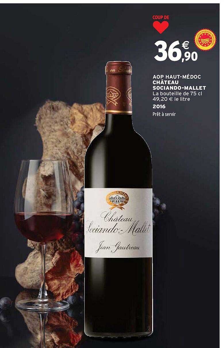 aop haut-médoc château sociando-mallet 2016
