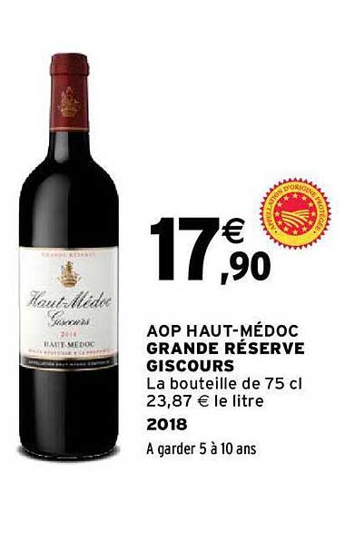 aop haut-médoc grande réserve giscours 2018