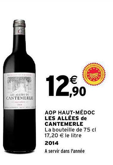 aop haut-médoc les allées de cantemerle 2014