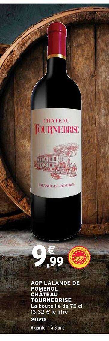 aop lalande de pomerol château tournebrise 2020