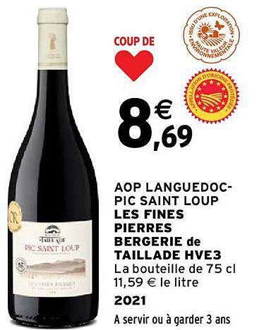 aop languedoc-pic saint loup les fines pierres bergerie de taillade hve3 2021