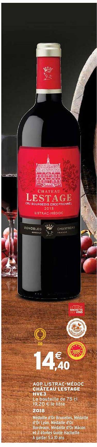 aop listrac-médoc château lestage hve3 2018