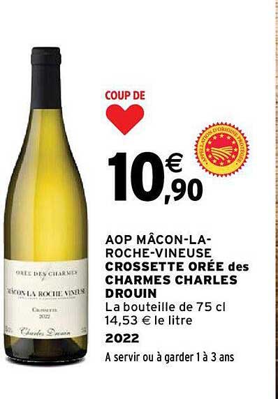 aop mâcon-la-roche-vineuse crossette orée des charmes charles drouin 2022