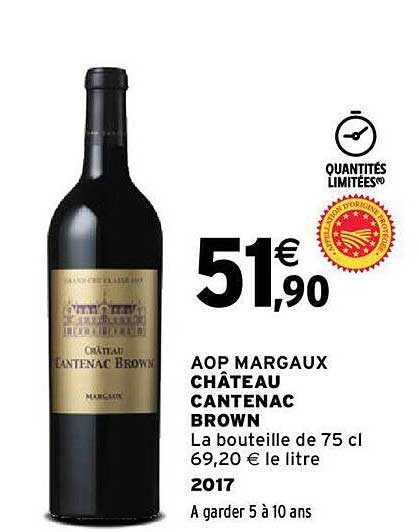 aop margaux château cantenac brown 2017