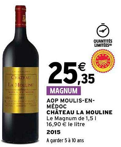 aop moulis-en-médoc château la mouline 2015