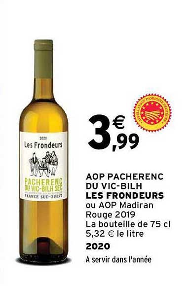 aop pacherenc du vic-bilh les frondeurs 2020