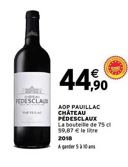 aop pauillac château pédesclaux 2018