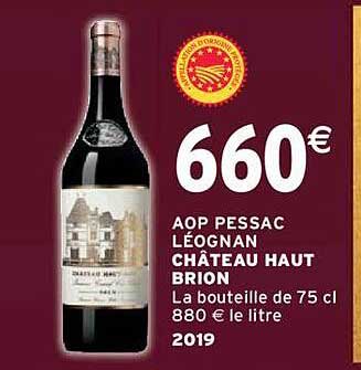 aop pessac léognan château haut brion 2019