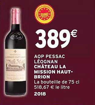 aop pessac léognan château la mission haut-brion 2018