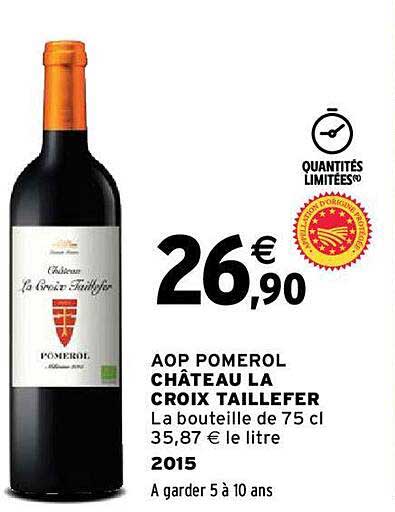 aop pomerol château la croix taillefer 2015