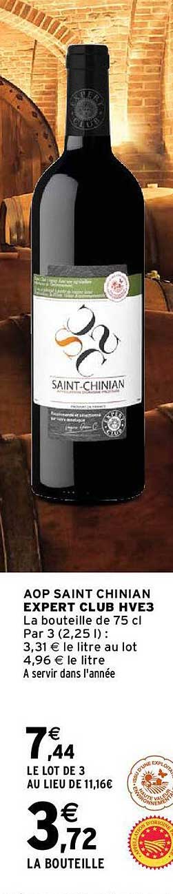 aop saint chinian expert club hve3