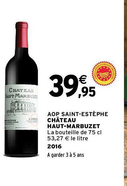 aop saint-estèphe château haut-marbuzet 2016