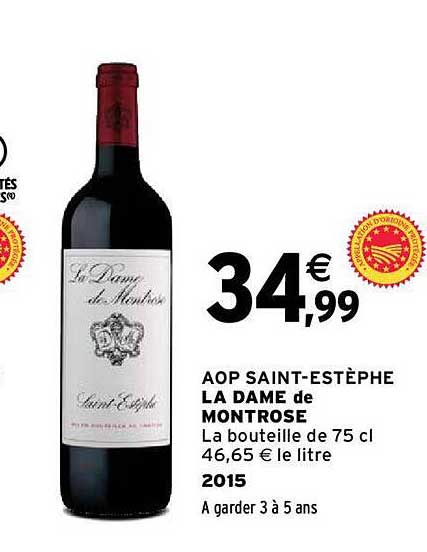 aop saint-estèphe la dame de montrose 2015