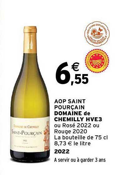 aop saint pourçain domaine de chemilly hve3 2022