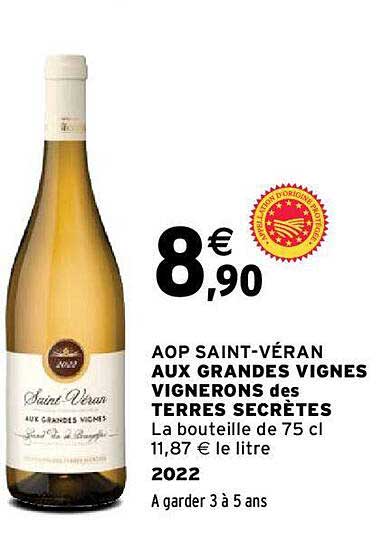 aop saint-véran aux grandes vignes vignerons des terres secrètes 2022