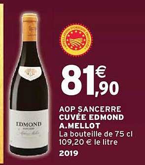 aop sancerre cuvée edmond a.mellot 2019
