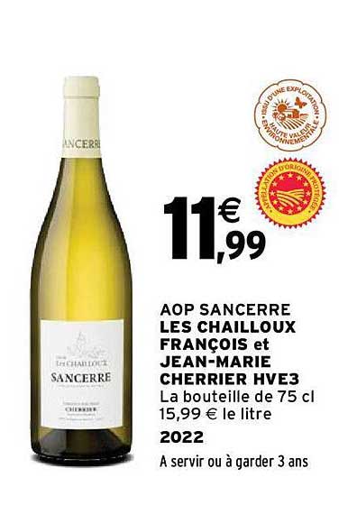 aop sancerre les chailloux françois et jean-marie cherrier hve3 2022