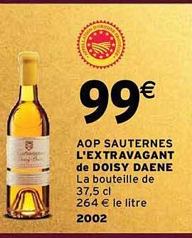 aop sauternes l'extravagant de doisy daene 2002