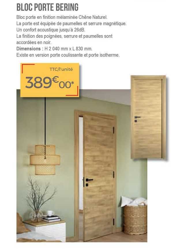 bloc porte bering