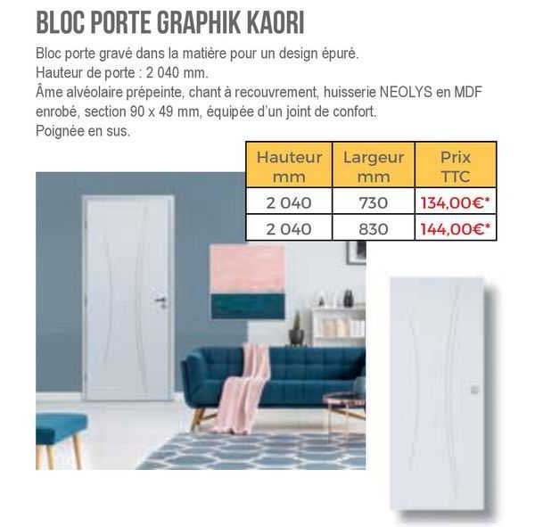 bloc porte graphik kaori