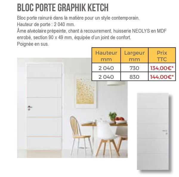 bloc porte graphik ketch