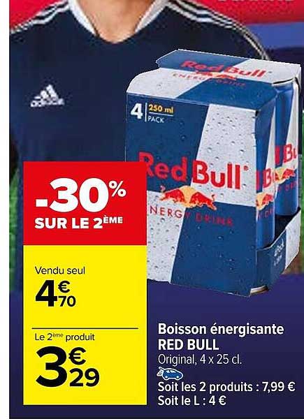 boisson énergisante red bull