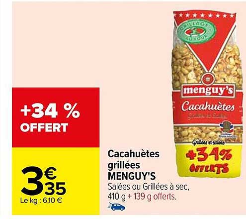 Cacahuètes Grillées Menguy's