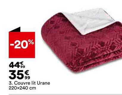 couvre lit urane 220 x 240 cm