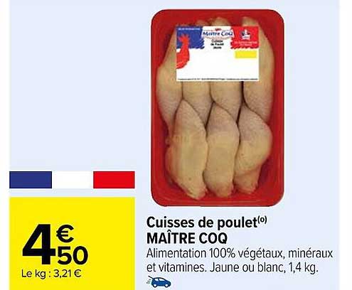 cuisses de poulet maître coq