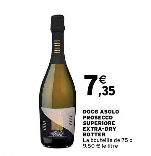 docg asolo prosecco superiore extra-dry botter