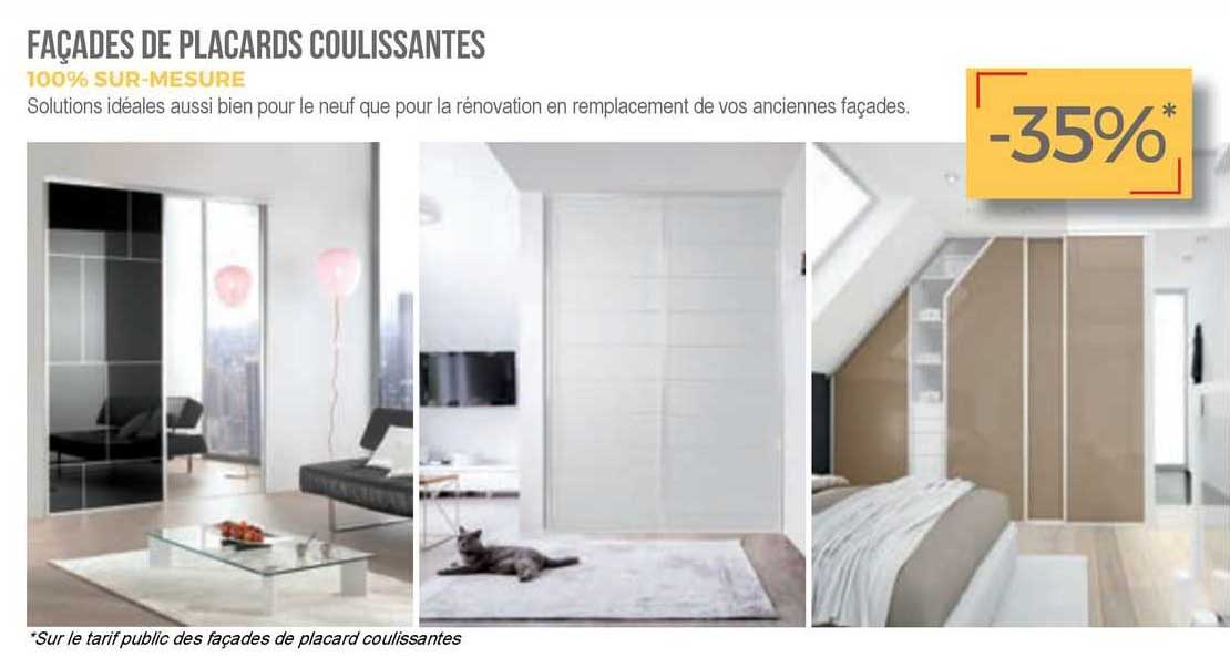 façades de placards coulissantes