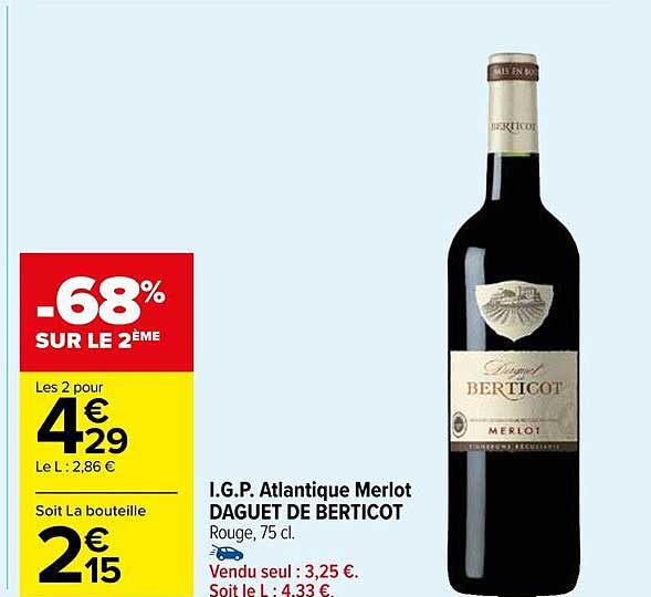 i.g.p. atlantique merlot daguet de berticot