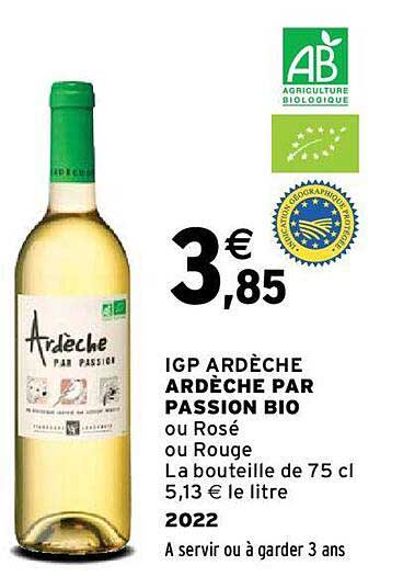 igp ardèche ardèche par passion bio 2022