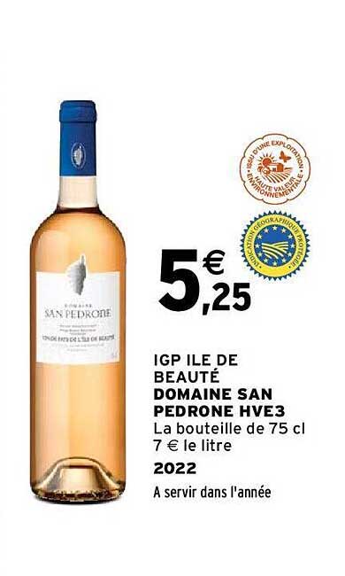 igp île de beauté domaine san pedrone hve3 2022
