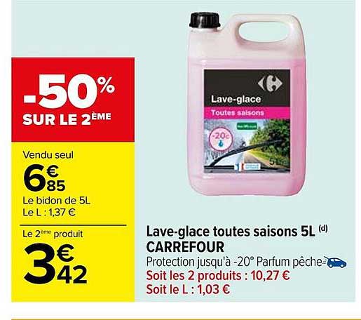 Lave-glace Toutes Saisons 5 L Carrefour