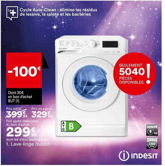 lave-linge hublot indesit