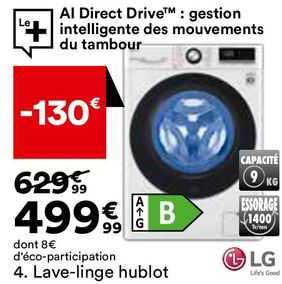 lave-linge hublot lg