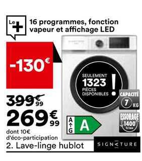 lave-linge hublot signature