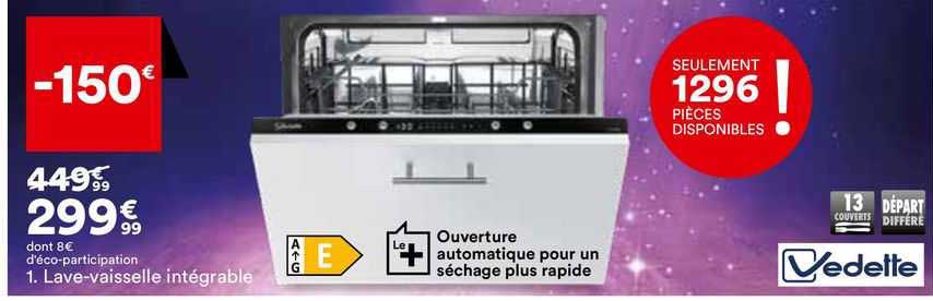 lave-vaisselle intégrable vedette