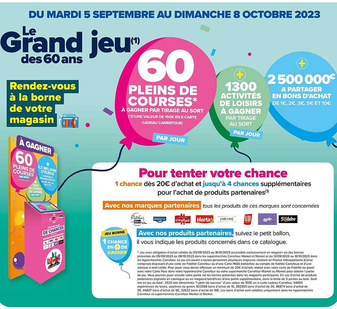 le grand jeu des 60 ans