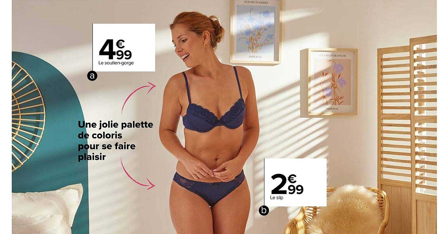 le soutien-gorge, le slip