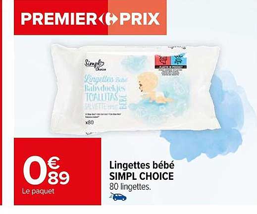 lingettes bébé simpl choice